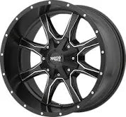 MO970 20x12 Blank SATIN BLACK MILLED (-44mm) TUNDRA