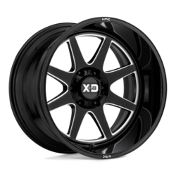 XD PIKE 20X10 -18 6X139.7 GLOSS BLACK MILLED **CLEARANCE**