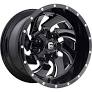 Cleaver D574, 20x12 Wheel with 5X5.5 and 5X150 Bolt Pattern - Gloss Black Milled Tundra